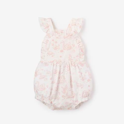 Swan Toile Swiss Dot Sunsuit