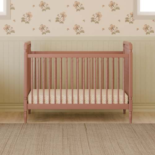 Namesake Liberty 3-in-1 Convertible Spindle Crib with Toddler Bed Conversion Kit