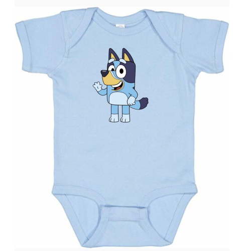 Bluey Short Sleeves, Comfortable Baby Outfit Baby Bodysuit