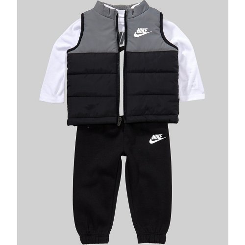 Nike Baby Boys Sleeveless Vest & T-Shirt With Jogger Pants 3-Piece Set