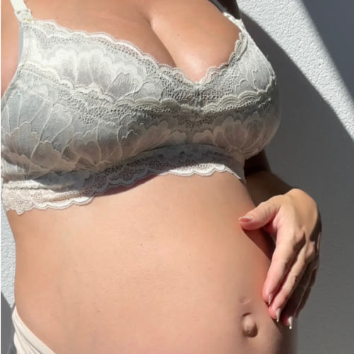 Tulip Lace Organic Cotton Nursing Bralette - Ash – MORROW+MINT