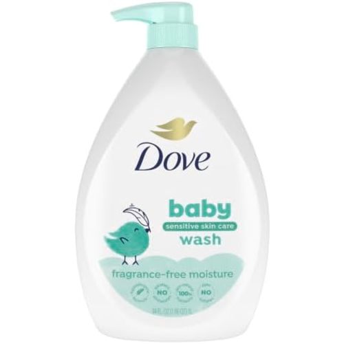 Baby Dove Care Baby Wash Fragrance-Free Moisture 1 Pack 34 oz