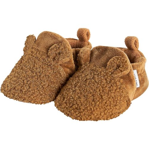Gerber baby-girls Fleece Lined Non Skid Soft Slipper Booties With Ears