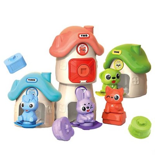 Learning Toys for Kids - 16 Pcs Farm Animals Barn Toy - Color Counting Sorting Stacking Games - Montessori Gifts for 1 2 3 Years Old