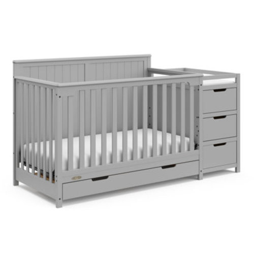 Graco Hadley 5-in-1 Convertible Crib and Changer with Storage & Reviews | Wayfair