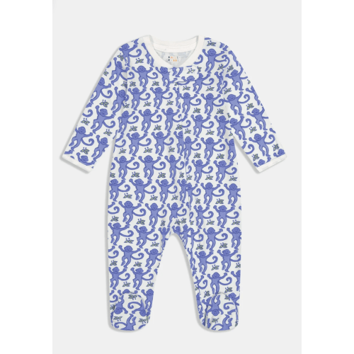Roller Rabbit Infant Monkey Zipper Footie
