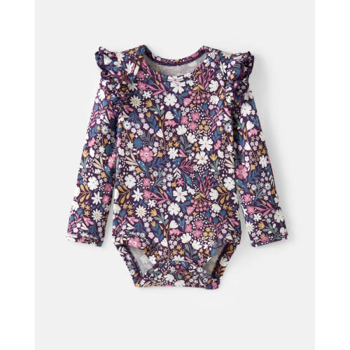 Midnight Petals Flutter Bodysuit | Little Sleepies