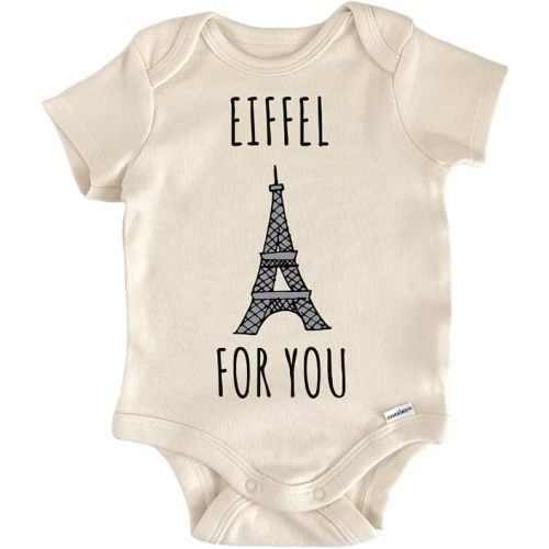 Eiffel Tower French France Baby Gift Baby Bodysuit