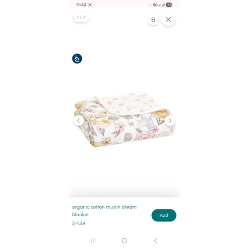 Earthly Organic Cotton Baby Blanket | aden + anais