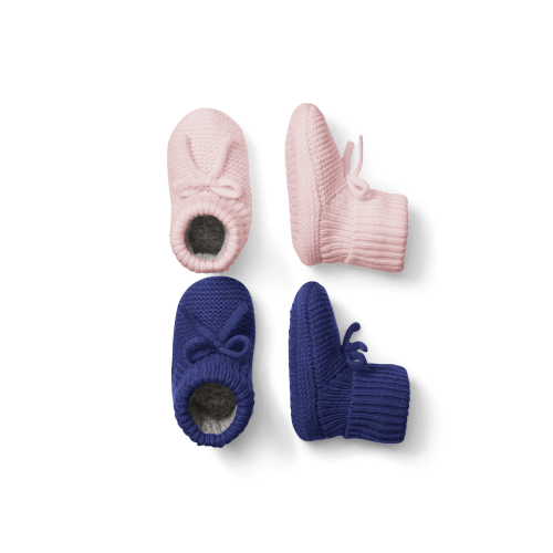Baby Bow Gripper Slipper 2-Pack