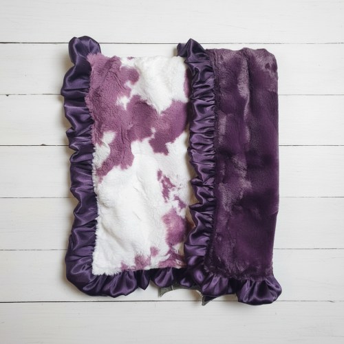 Plum Calf Minky Western Lovey