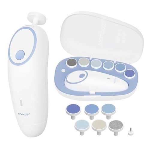 Momcozy Baby Nail File Electric, Gentle Night Light Baby Nail Trimmer