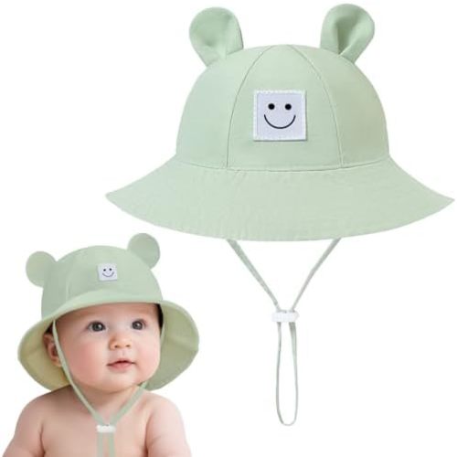 Baby Bucket hat Cute Infant Bear Sun Hat Summer Girls Boys Cap
