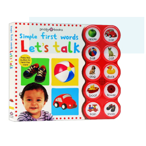 Milu Picture Book Simple First Words Let S Talk Sound Book Toddler Board Book Original English Books
