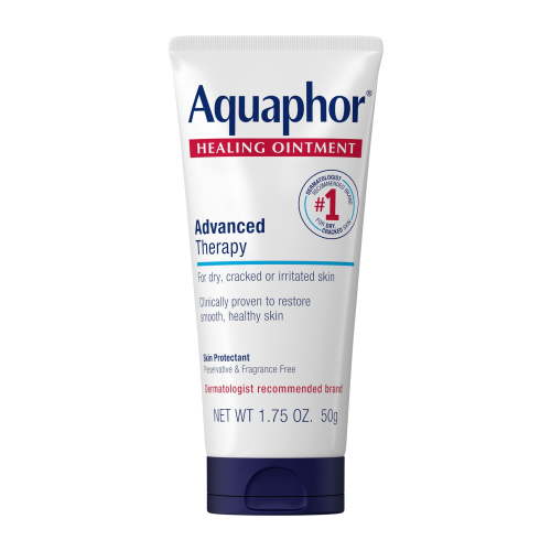 Aquaphor Healing Ointment Skin Protectant for Dry, Cracked, Irritated Skin, Travel Size, 1.75 oz HSA/FSA Eligible