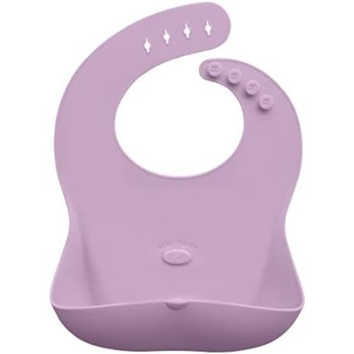 Abiie Ruby Wrapp Silicone Bibs for Babies with Front Pocket - Waterproof Bib - Stain Resistant - Silicone Toddler Bibs
