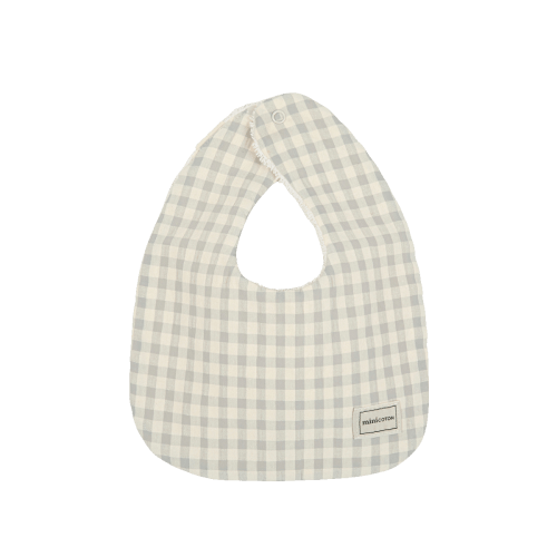 Bib Vichy Blue · Minicoton