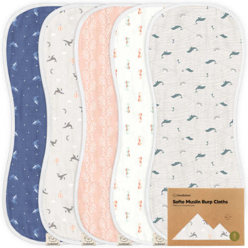 Softe Muslin Baby Burp Cloth (Marine Muse)