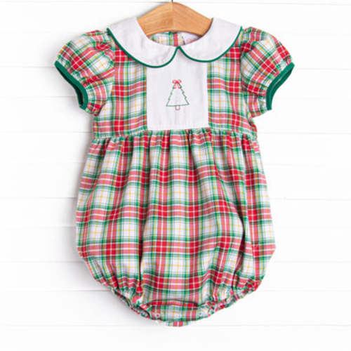 Traditional Tree Lighting Embroidered Bubble, Green – Stitchy Fish