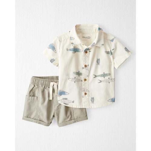 Baby Boy 2-Piece Fish-Print Set Made with Organic Cotton - Little Planet | Carter's