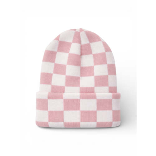 Baby's First Hat®, Petal Pink/Warm White Checkerboard