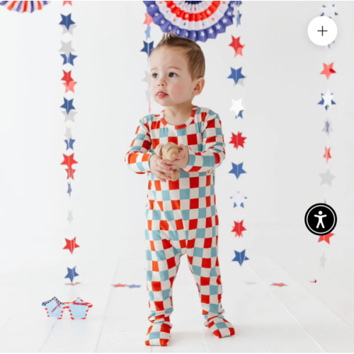 Liberty Check Day to Night Romper Luxe Edition | Cotton Bamboo Blend