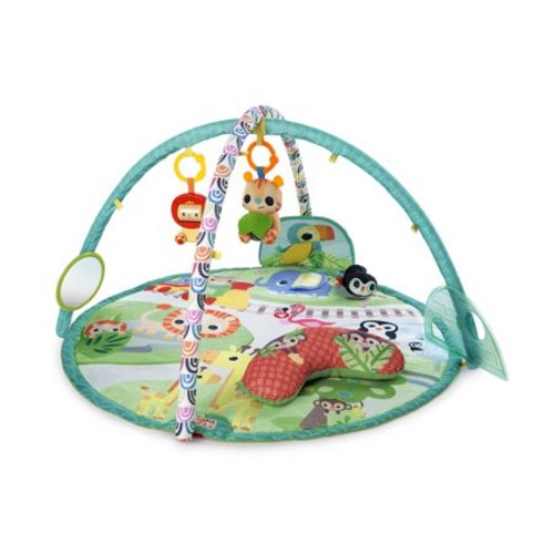 Bright Starts Peek-A-Zoo Activity Gym and Play Mat, Ages Newborn +