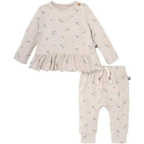 Modern Moments by Gerber baby-girls Hacci Top and Pant Set, 6-9M