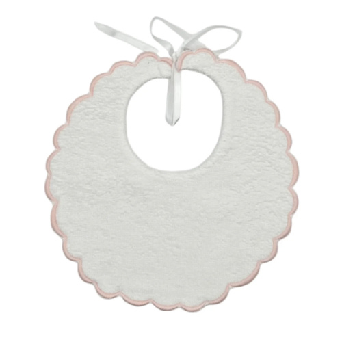 Scalloped French Terry Baby Bib
