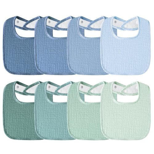 Muslin Baby Bibs Cotton Baby Drool Bandana Bibs for Baby Girls Boys Infant Newborn Toddler Drooling and Teething