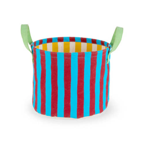 Dusen Dusen Striped Canvas Collapsible Storage Bin