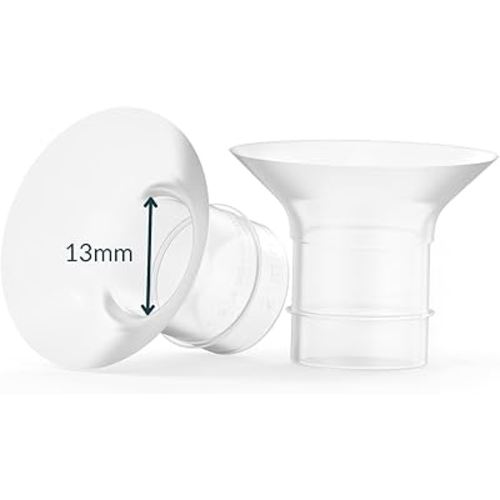 Ameda Breast Pump Flange Insert | 13mm Flange Insert | Ameda Pump Parts | Universal Flange Insert | Compatible with GLO, MYA Joy, MYA Joy Plus and Pearl Breast Pumps | 2 Count