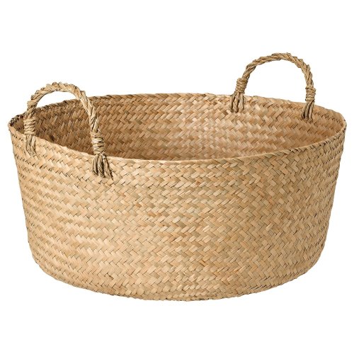SANDJORD Basket - sedge 18x7 ¾ "