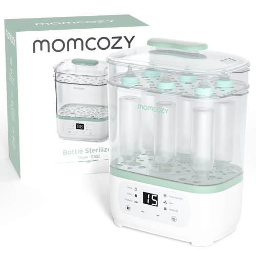Momcozy Bottle Sterilizer and Dryer, 8-in-1 Electric Steam Baby Bottle Sterilizer for Baby Bottles, Baby stuffs & Breast Pump Accessories