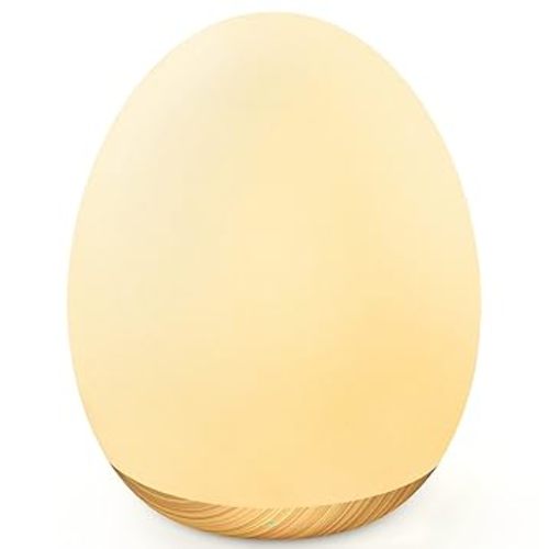 MediAcous Night Light for Kids, Baby Egg Light for Nursery, 7 Colors Changing & Stepless Dimming, Soft Silicone Touch Night Lamp with 1 Hour Timer, Rechargeable Nursery Night for Breastfeeding