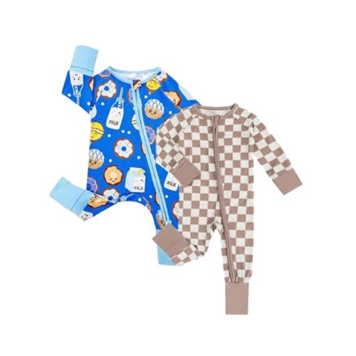 Bow Dream Baby Girl Romper Jumpsuit Bamboo Rayon Baby Clothes Boys & 2 Way Zipper Outfit Baby Clothes for Girls