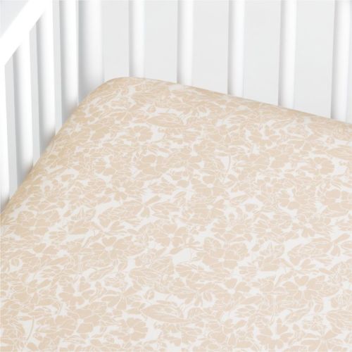 Ellsworth Floral Organic Crib Fitted Sheet