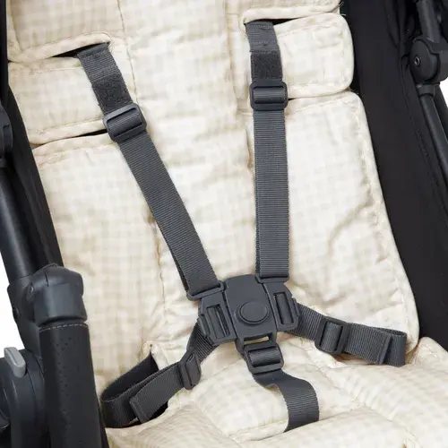 Outlook Cotton Pram Liner Wheat Gingham | Baby Bunting AU