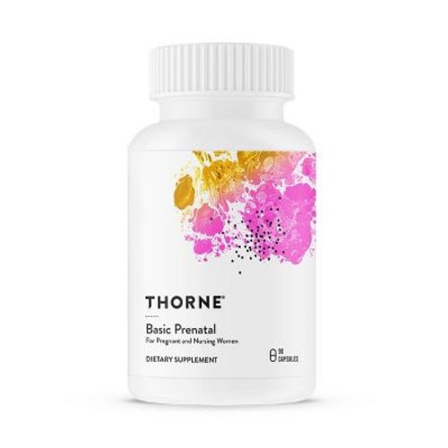 THORNE - Basic Prenatal - Well-Researched Folate Multi for Pregnant and Nursing Women Includes 18 Vitamins and Minerals, Plus Choline - 30 servings