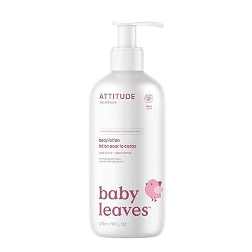 ATTITUDE Baby Lotion, EWG Verified Moisturizer, Dermatologically Tested Moisturizing Cream, Vegan and Cruelty-Free, Good Night, 16 Fl Oz