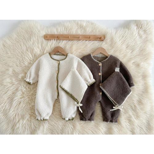 Velvet Baby Jumpsuit: Soft Winter Onesie, Cosy Outfit for Autumn/Winter Babies