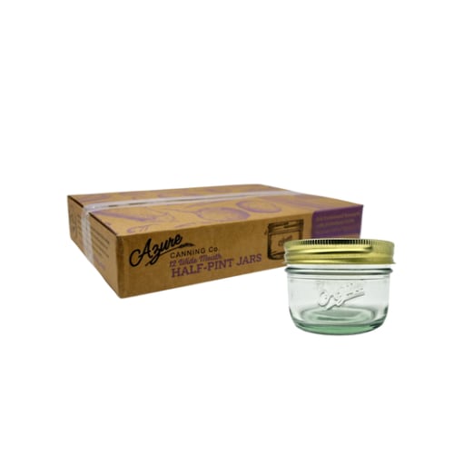 Canning Jars, Half Pint, Wide (with lids & bands), 12 x 8 oz with lids & bands