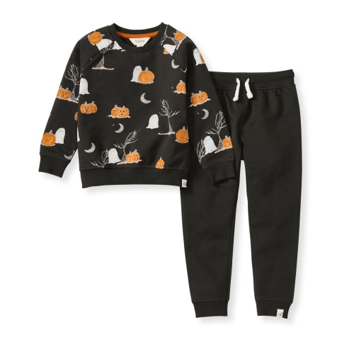 Midnight Fright Boy Sweatshirt & Pants Set – Burt's Bees Baby
