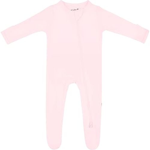 KYTE BABY Unisex Zipper Closure Footies, Rayon Made From Bamboo, 0-24 Months