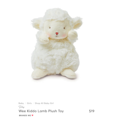 Wee Kiddo Lamb Plush Toy
