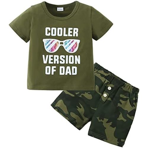 DISAUR Toddler Boy Clothes Little Baby Boys Outfits 2PCS Summer Short Sleeve With Pants Clothing Set for 1-5 Years