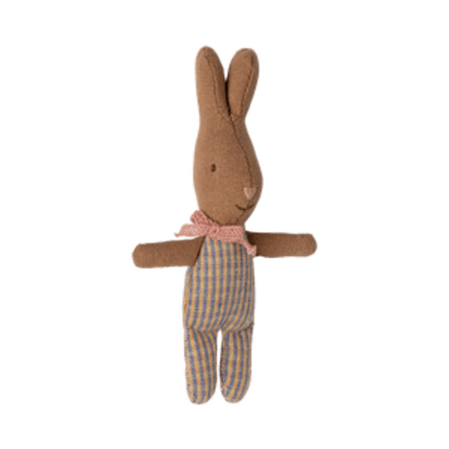 My Rabbit: Baby Rabbit in Checked Onesie - Maileg - Maileg USA