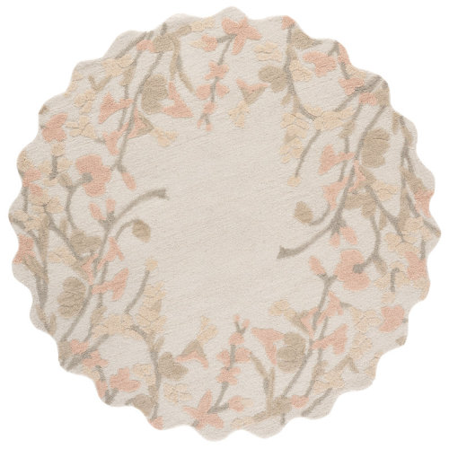 Safavieh Jardin Hand Tufted Wool;Cotton Floral Indoor Rug | Wayfair