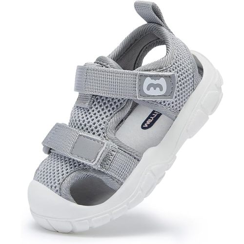 BMCiTYBM Baby Boy Girl Closed Toe Summer Sandals Lightweight Shoes Infant Non-Slip First Walking Sneakers 6 9 12 18 24 Months