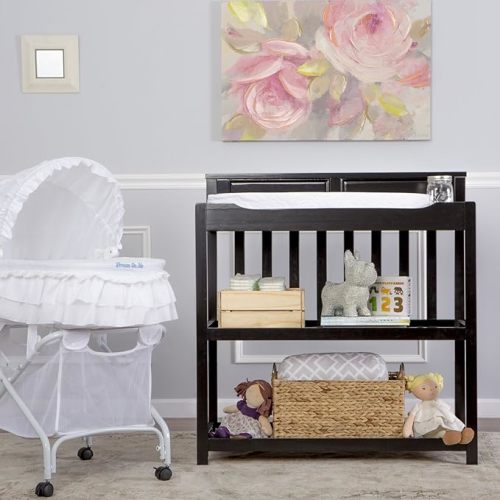 Dream On Me Zoey 3 in 1 Convertible Changing Table, Black